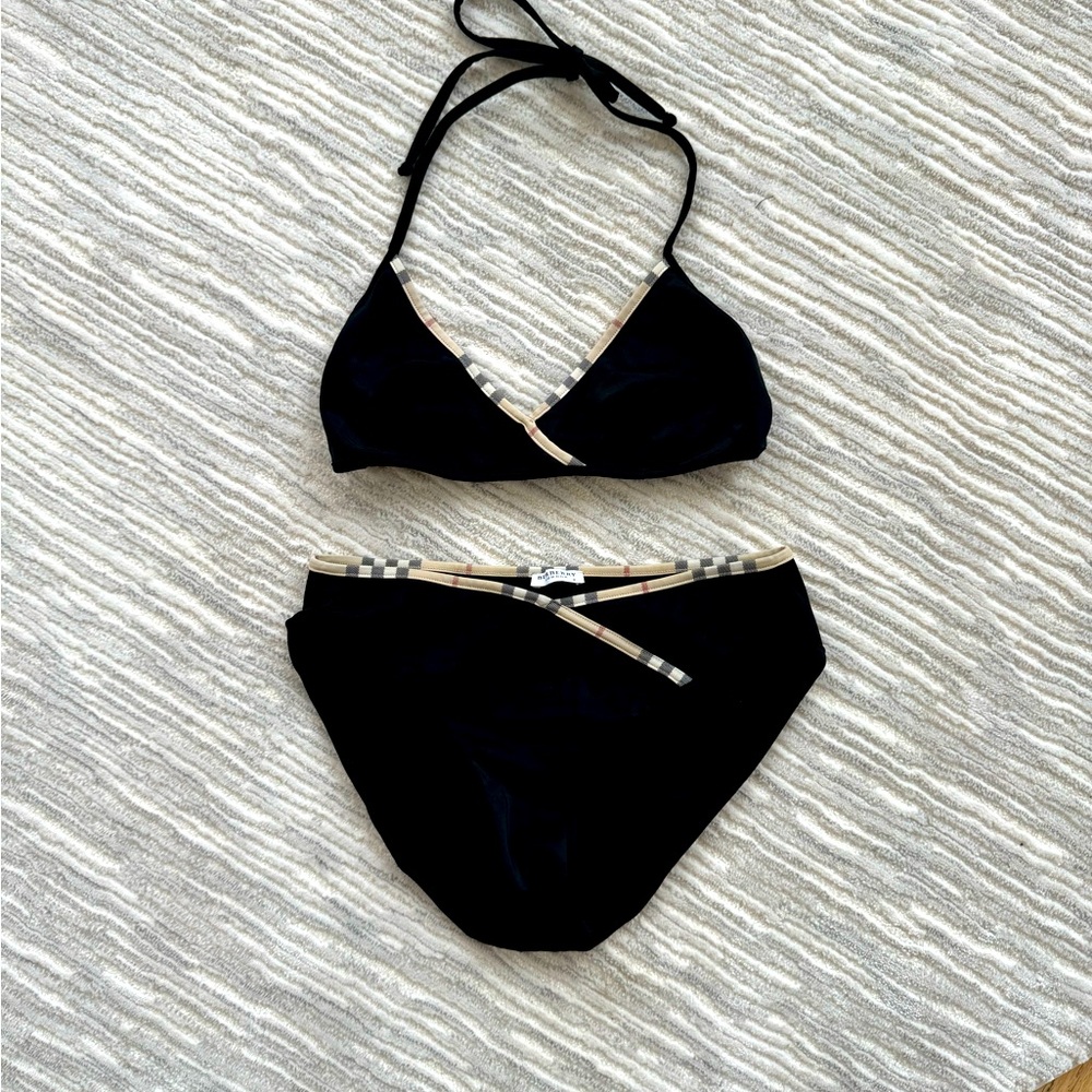 Burberry two piece bathing suit in a size M